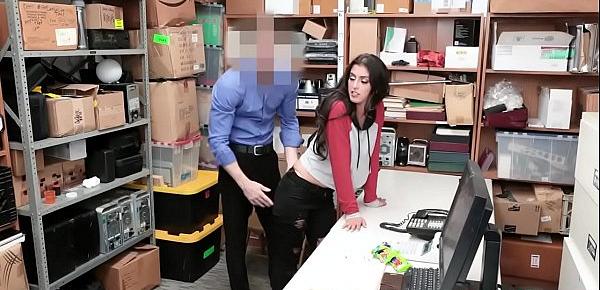 Latina babe banged by pissed off officer